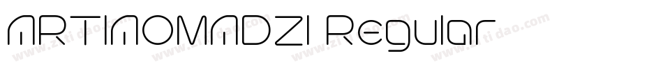 ARTIAOMADZ0 Regular字体转换